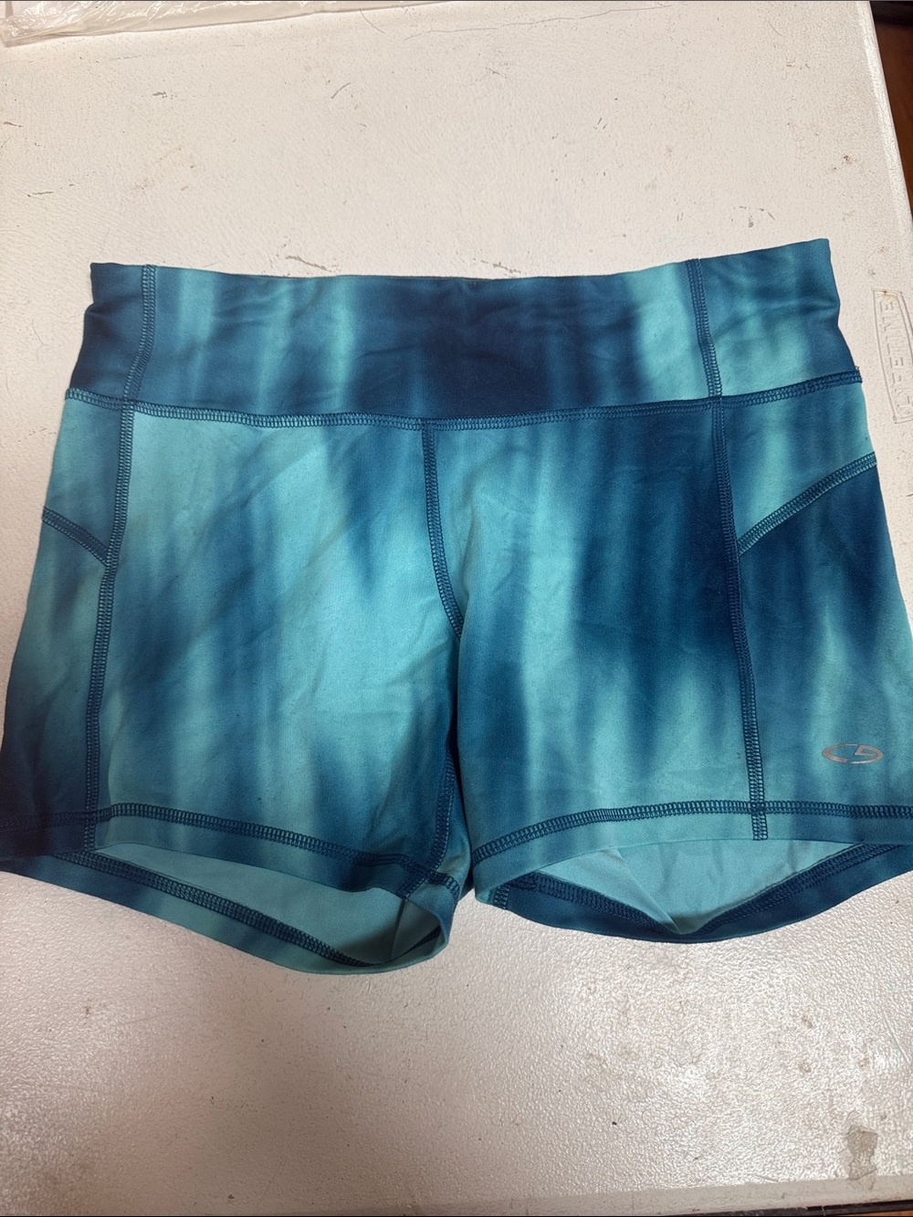 Champion Teal Ombre Athletic Shorts